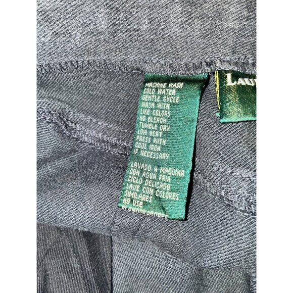 Lauren Jeans Co. Womens Jeans Charcoal Gray Size 4P Cotton Stretch - Picture 5 of 7